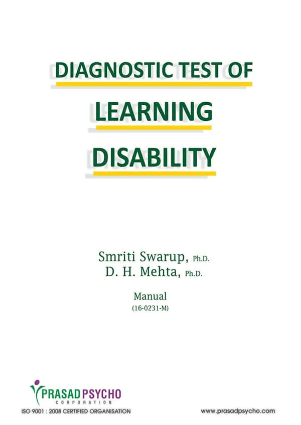 Diagnostic Test of Learning Disability (DTLD)