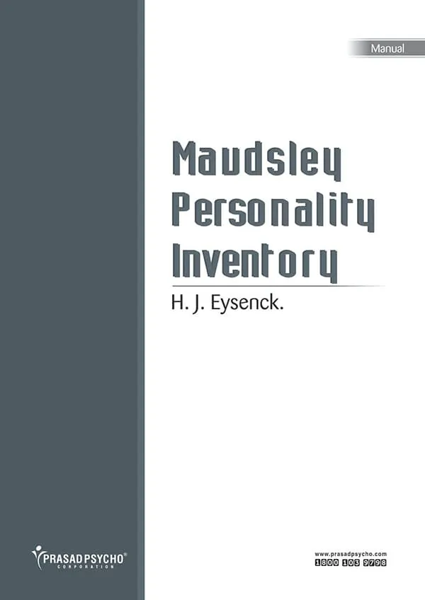 Maudsley Personality Inventory ( 14- 30 yrs)