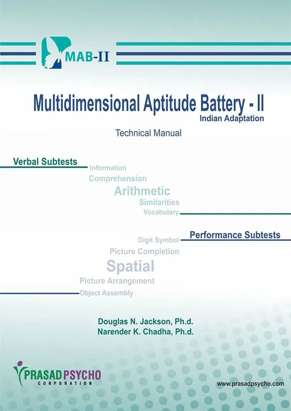 Multidimensional Aptitude Battery-II - MAB (16+ yrs)