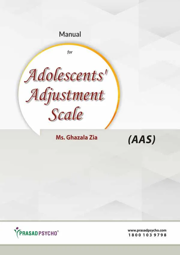 Adolescents’ Adjustment Scale (AAS)