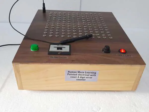 Human Maze Learning Pointed Electrical with 6 digit Impluse Re-Set Error Counter