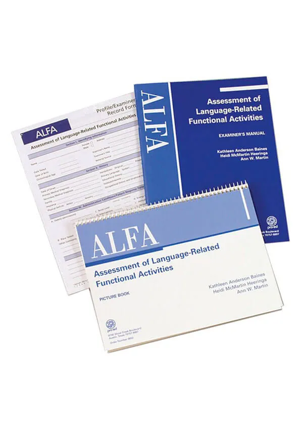 Assessment of Language-Related Functional Activities(ALFA)