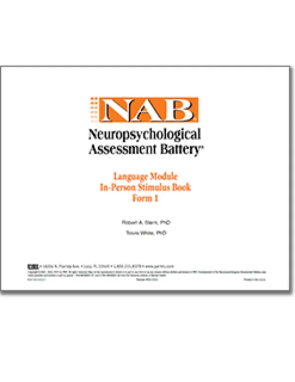 Neuropsychological Assessment Battery® (NAB®) Language Module Kit
