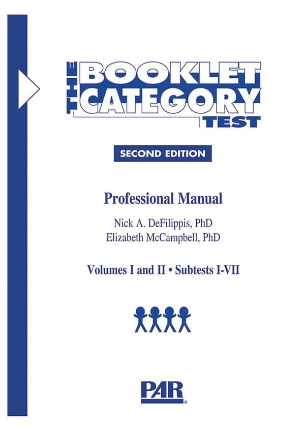 Booklet Category Test, 2nd Ed.