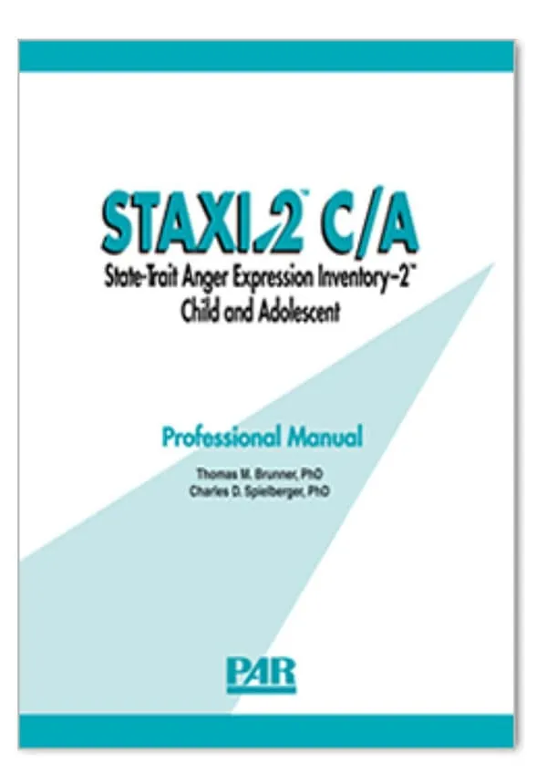 State-Trait Anger Expression Inventory–2™ Child and Adolescent (STAXI–2™ C/A)