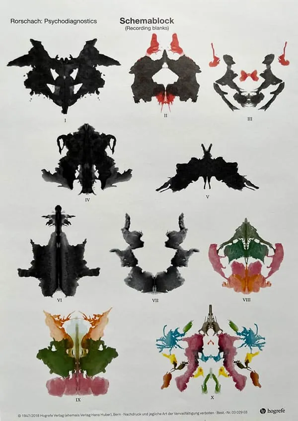 Rorschach Ink Blot Test Schemablock (Pack of 100)