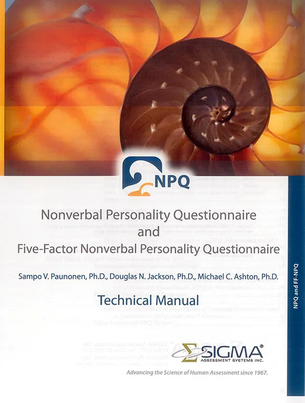 Non Verbal Personality questionnaire
