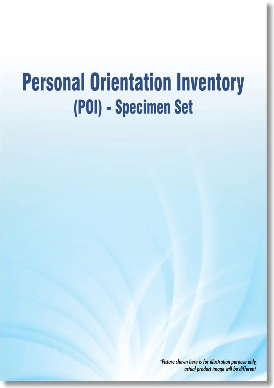 Personal Orientation Inventory (POI)