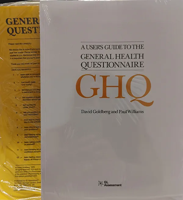 General Health Questionnaire (GHQ) GHQ 12 (pack of 25) with GHQ User Guide