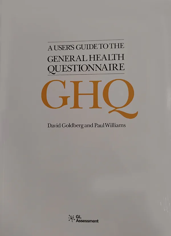 General Health Questionnaire (GHQ)GHQ User’s Guide
