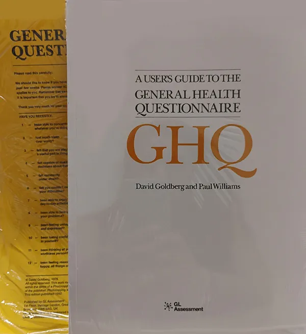 General Health Questionnaire (GHQ)GHQ 60 (pack of 25) with GHQ User Guide